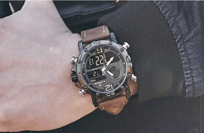 Men's Sports Waterproof Watch With Digital Analog