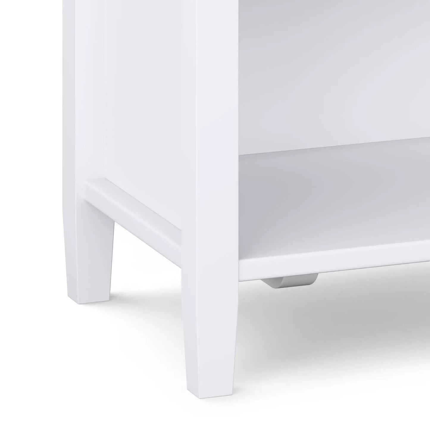 Warm Shaker Handcrafted Bedside Table white finish, accent nightstand by Unique Piece Furniture on Tampa Home & Garden Store