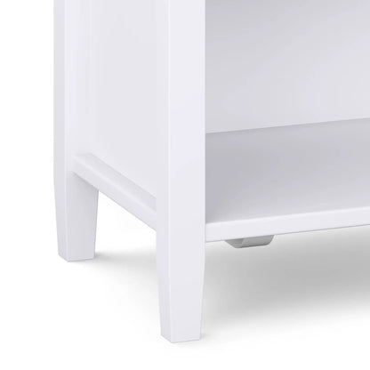 Warm Shaker Handcrafted Bedside Table white finish, accent nightstand by Unique Piece Furniture on Tampa Home & Garden Store