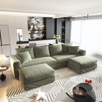 Modern Deep Seat Upholstered Sofa and Couch