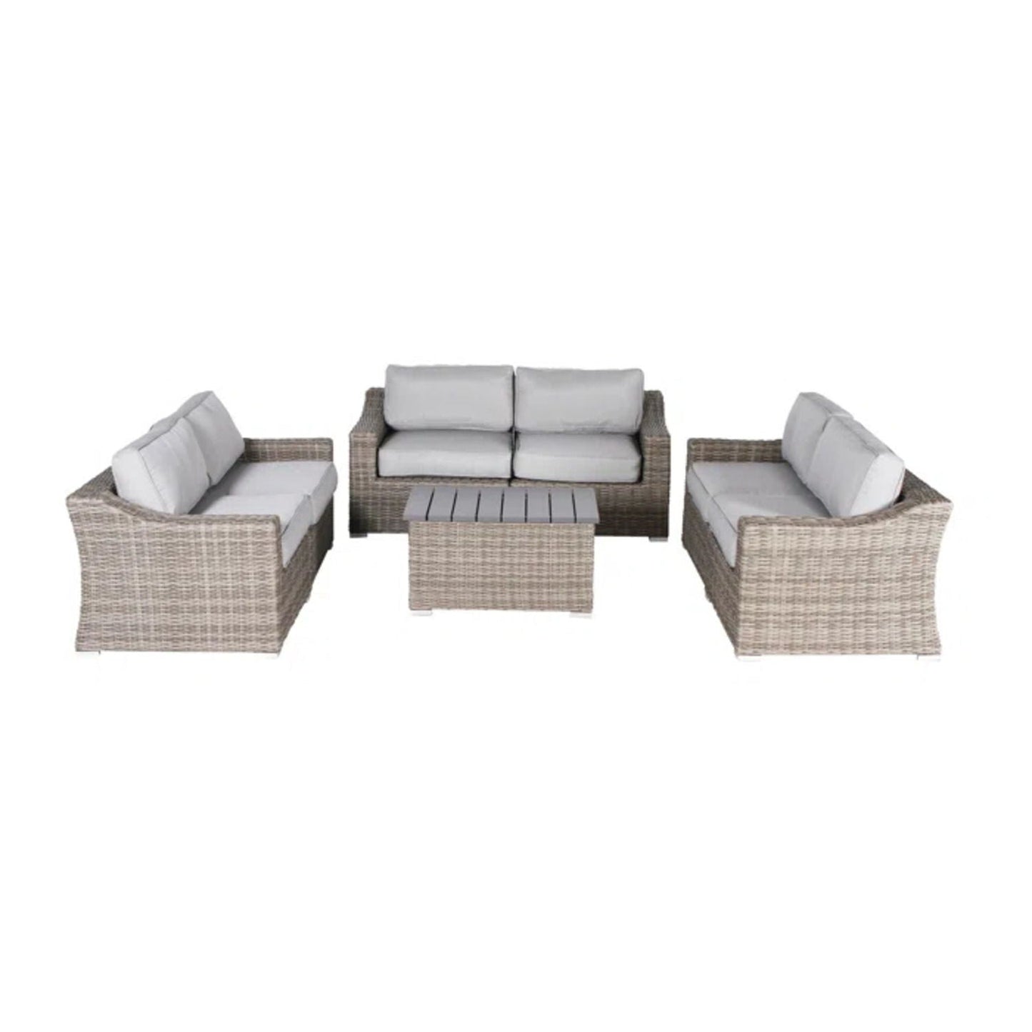 Durable Aluminum Wicker Sofa and Cushions
