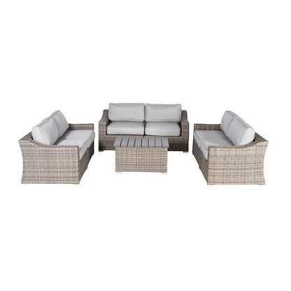 Durable Aluminum Wicker Sofa and Cushions