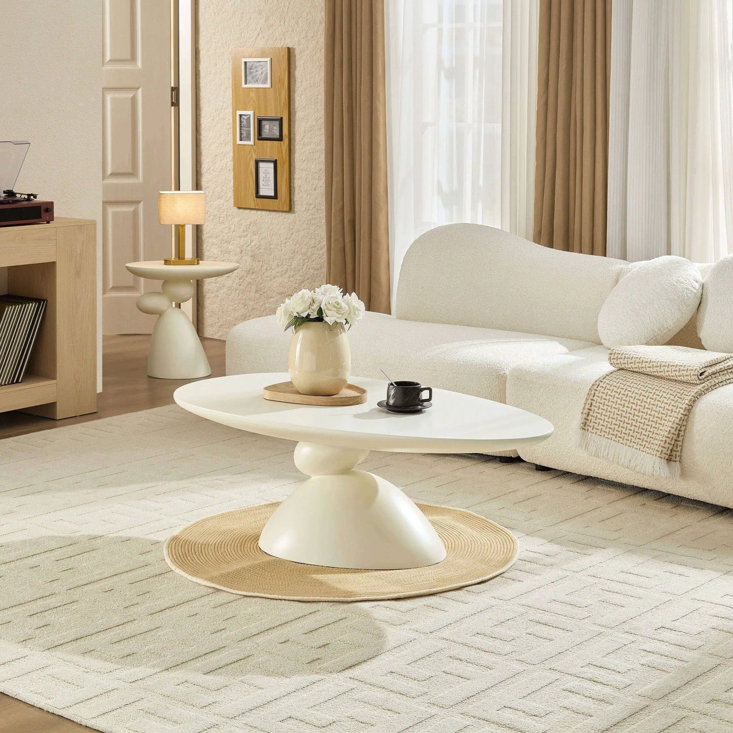 Tibetan Ritual Inspired Lucky Stone Shaped Table