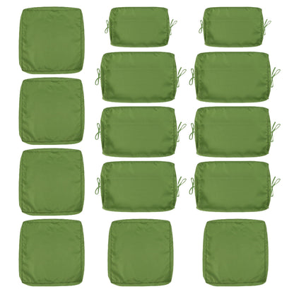 14 Pack Wicker Sofa Cushion and Back Covers