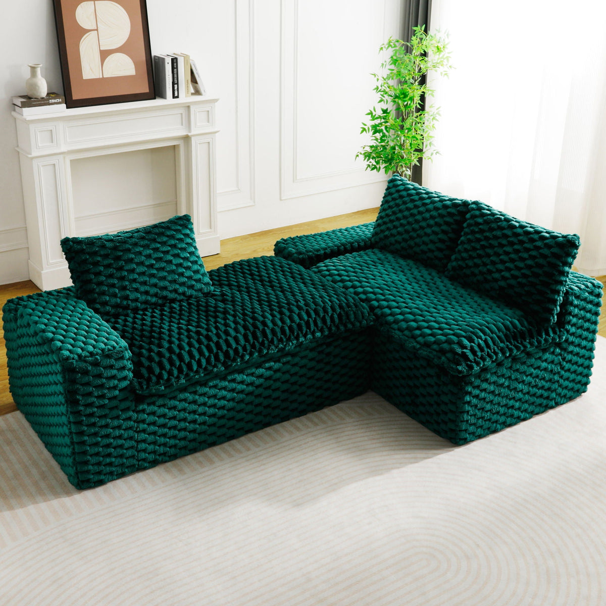 Modular Convertible Sofa and Twin Chaise Lounge