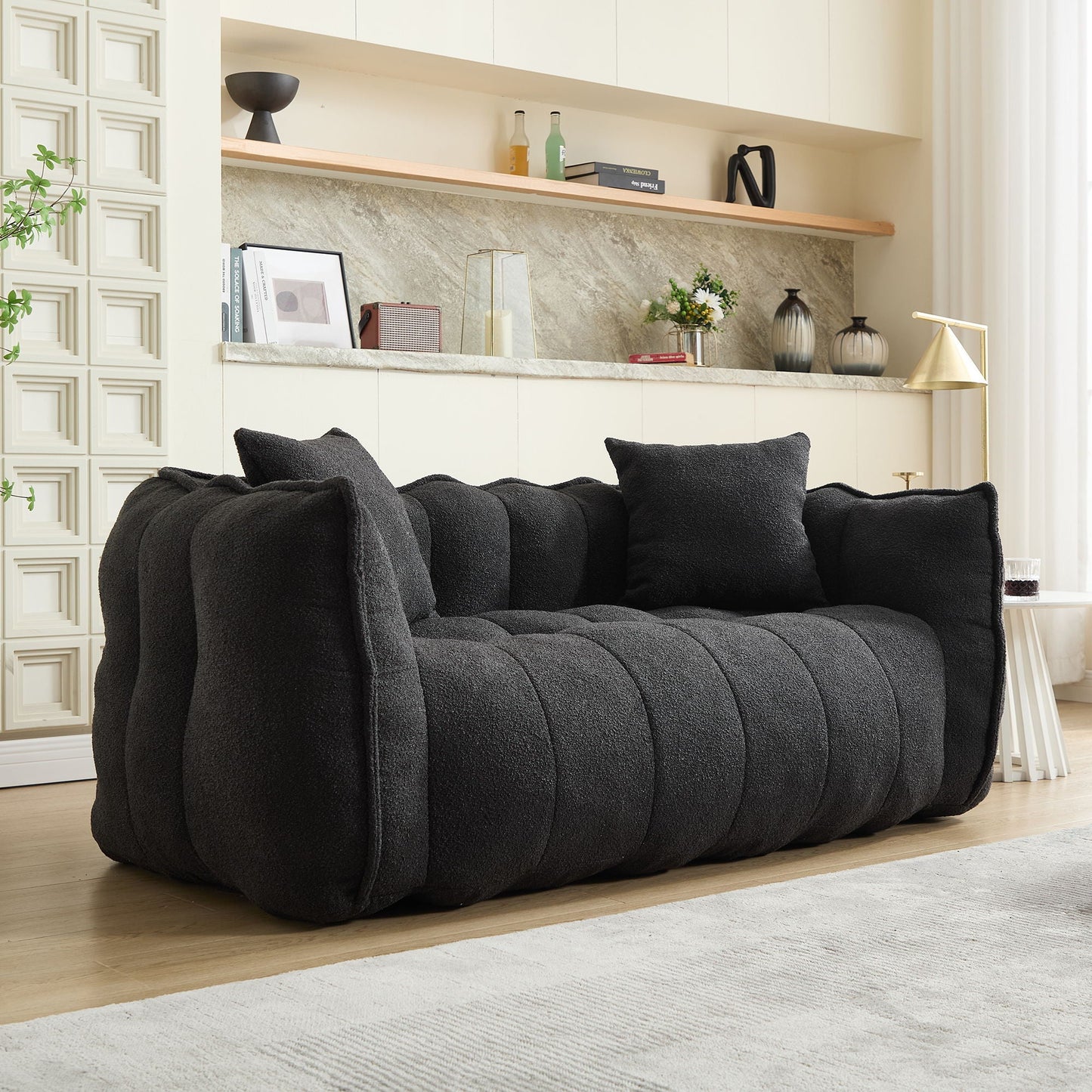 Cozy Beanbag Chair With Resilient Foam Core For 2