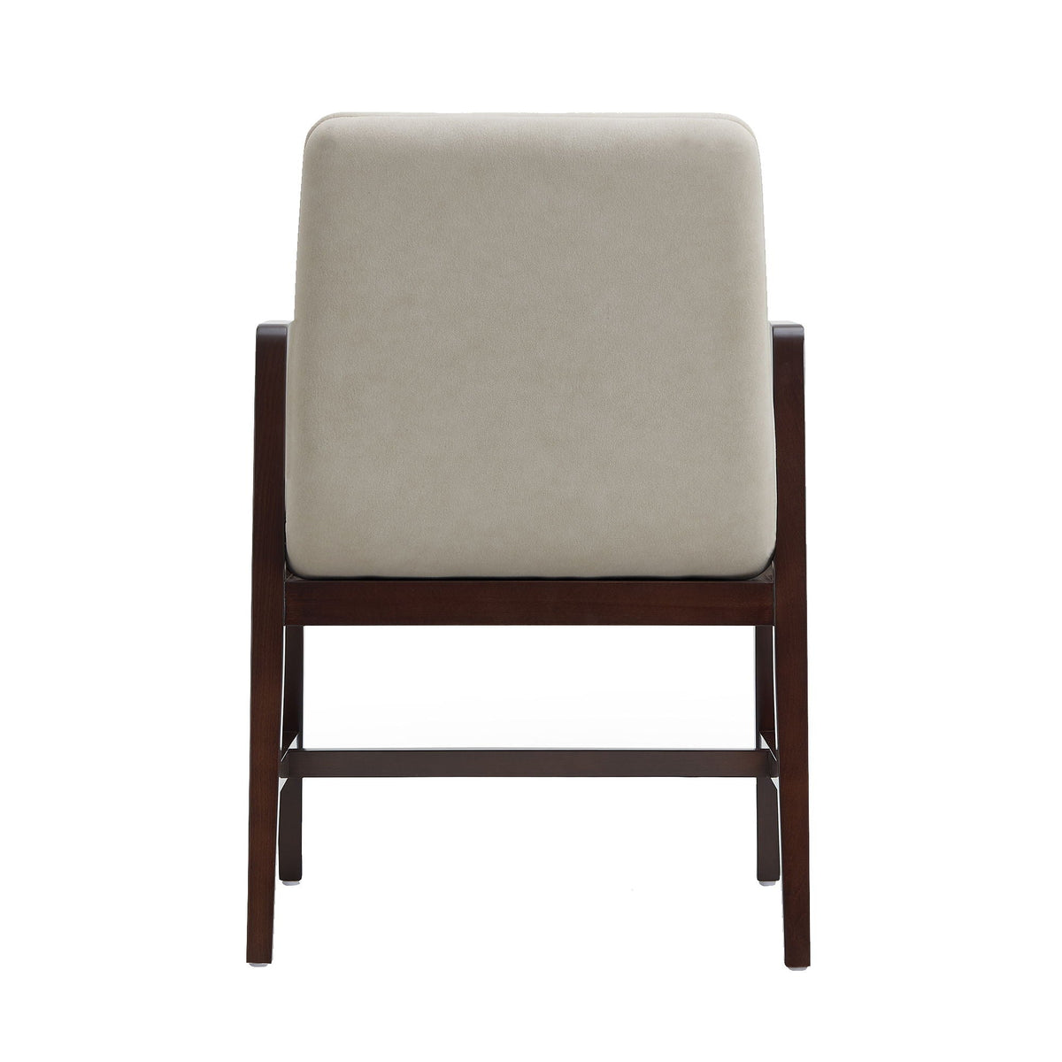 Stella Cream Armchair with Beech Wood and Cushion