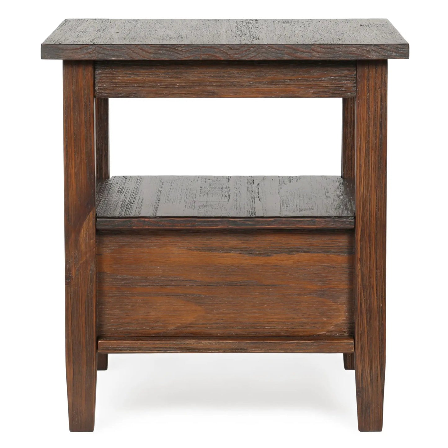 Warm Shaker coffee table in dark wood with lower shelf by Unique Piece Furniture on Tampa Home & Garden Store