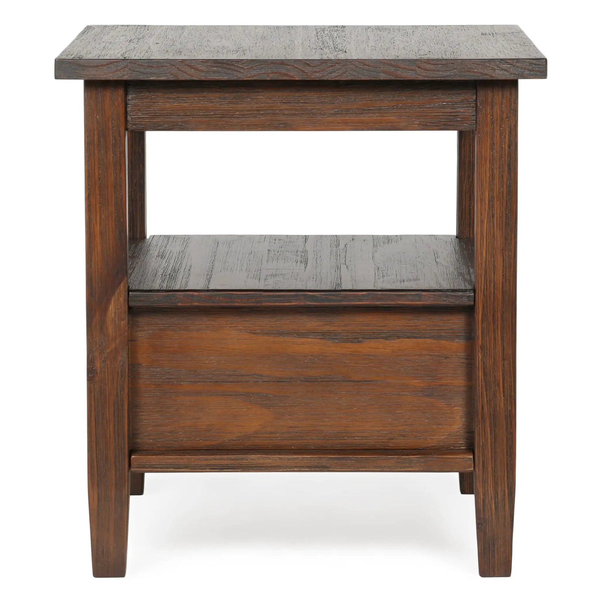 Warm Shaker coffee table in dark wood with lower shelf by Unique Piece Furniture on Tampa Home & Garden Store