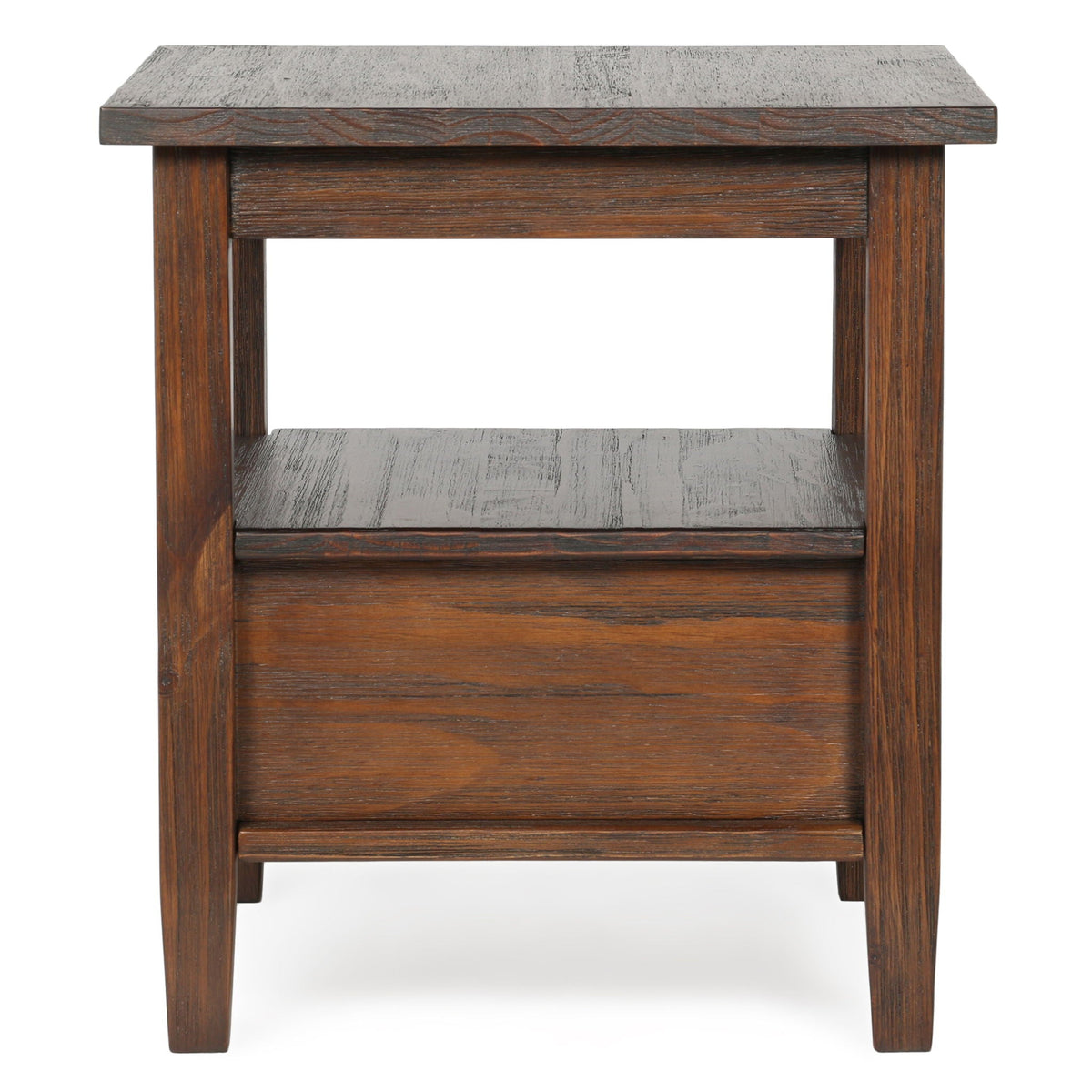 Warm shaker coffee table with drawer and shelf in dark walnut finish on Tampa Home & Garden Store