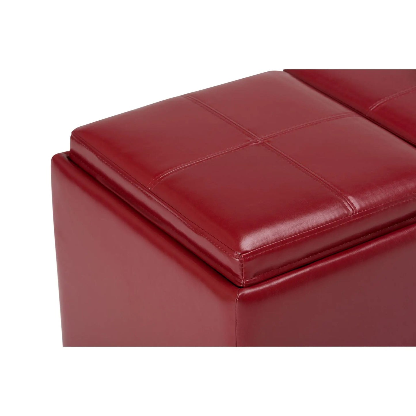 Avalon Upholstered Storage Ottoman With Trays