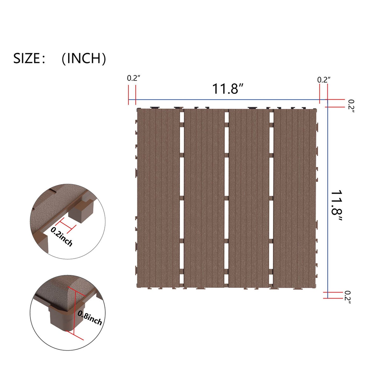 Interlocking Wood Deck Tiles And Outdoor Patio