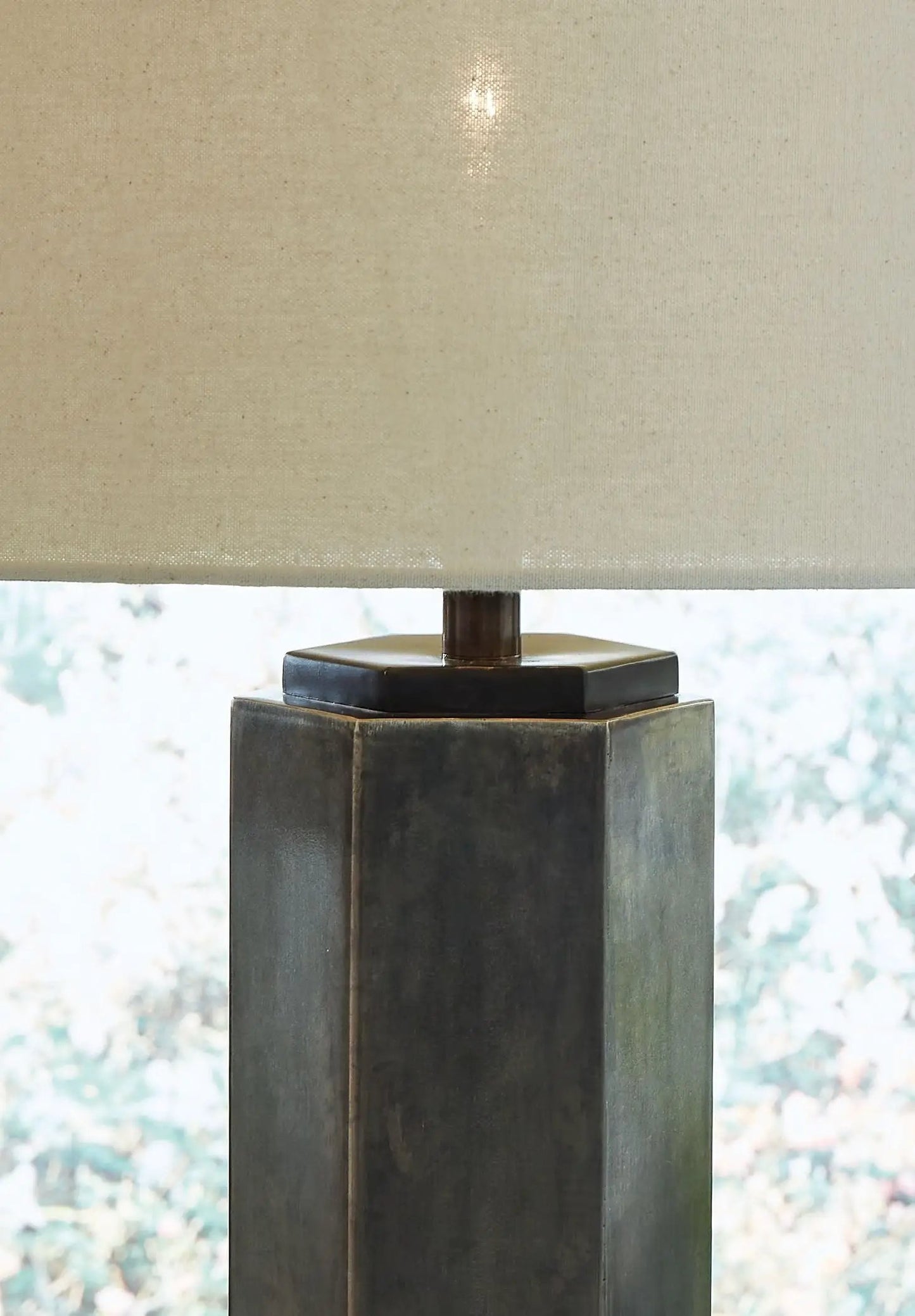 Dirkton Metal Table Lamp Antique Pewter Finish