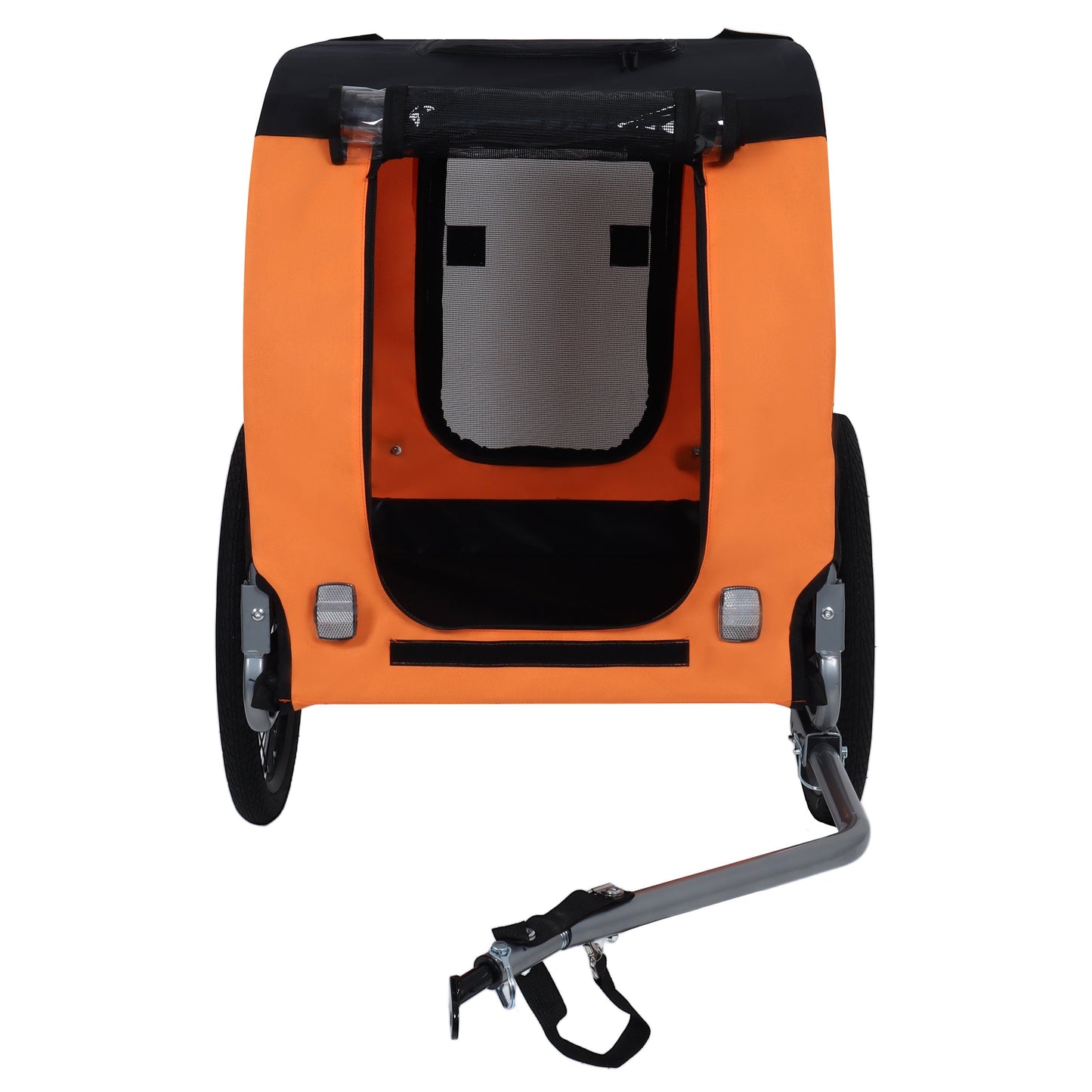Large folding dog bike trailer orange with mesh, 66lb all-terrain carrier HouseOfZazla on Tampa Home & Garden Store
