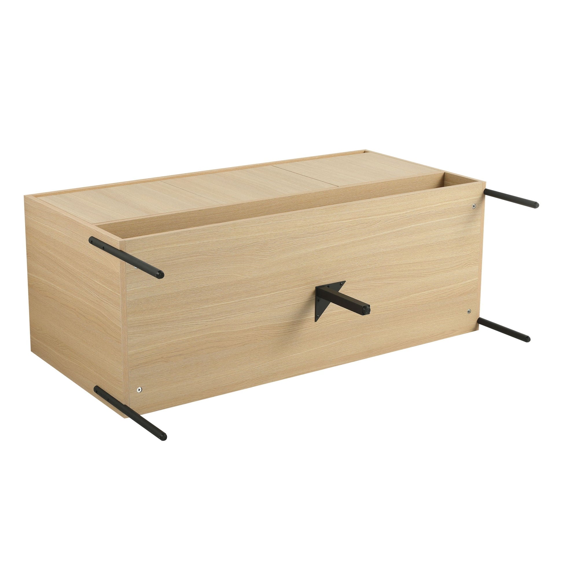 Modern bathroom vanity with resin sink and storage cabinet in light wood, HouseOfZazla on Tampa Home & Garden Store