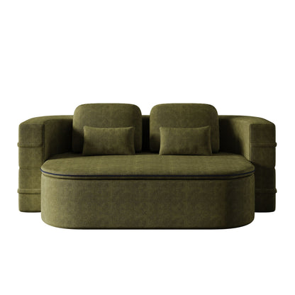 Foldable Sofa Bed with a Multi Functional Blanket