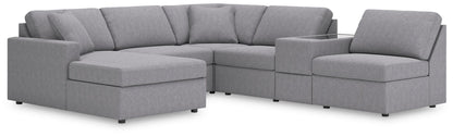 Modmax Sectional in Granite Performance Fabric