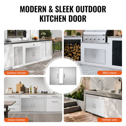 36 By 21 Inch Stainless Steel BBQ Access Door