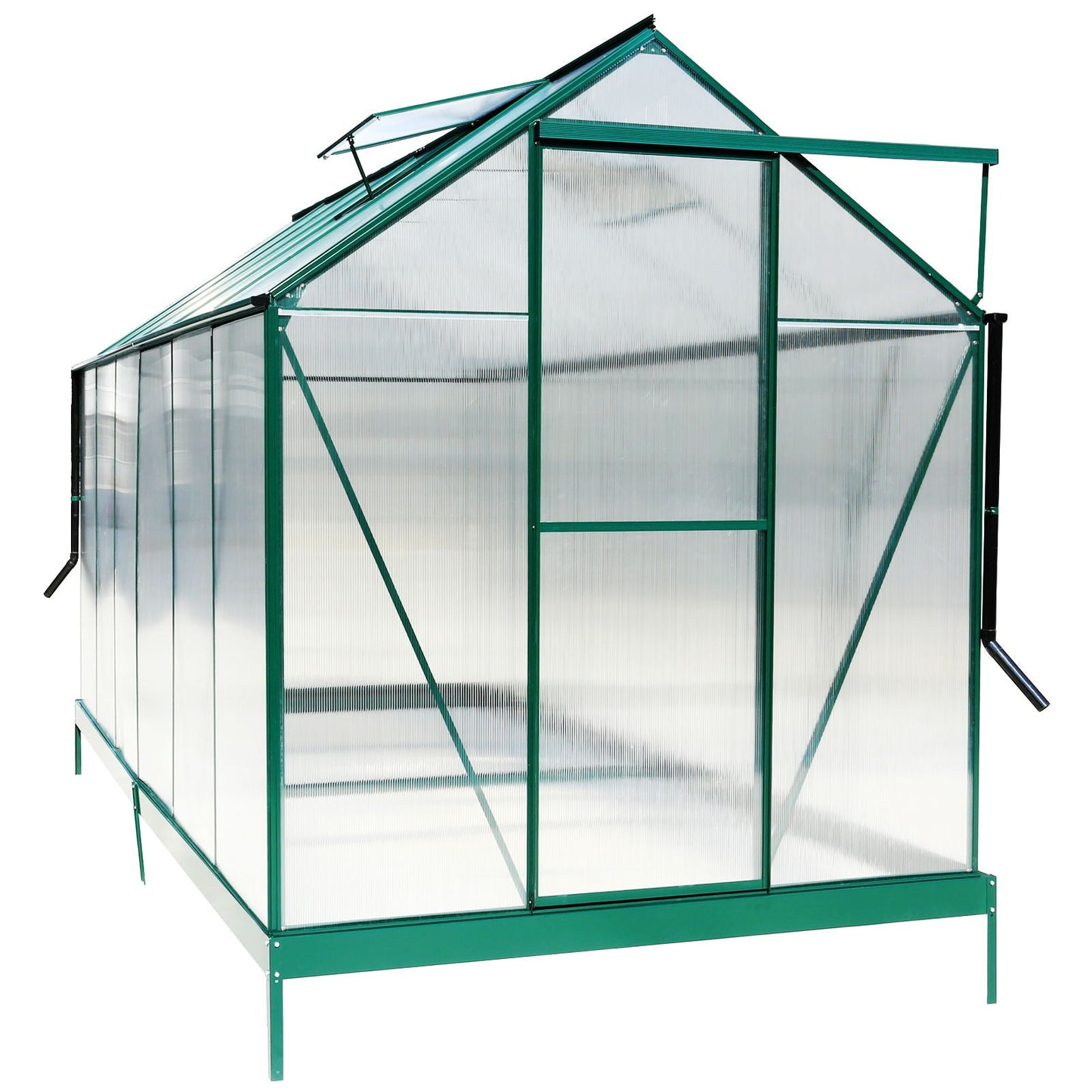 Heavy Duty Polycarbonate Greenhouse Kit and Door