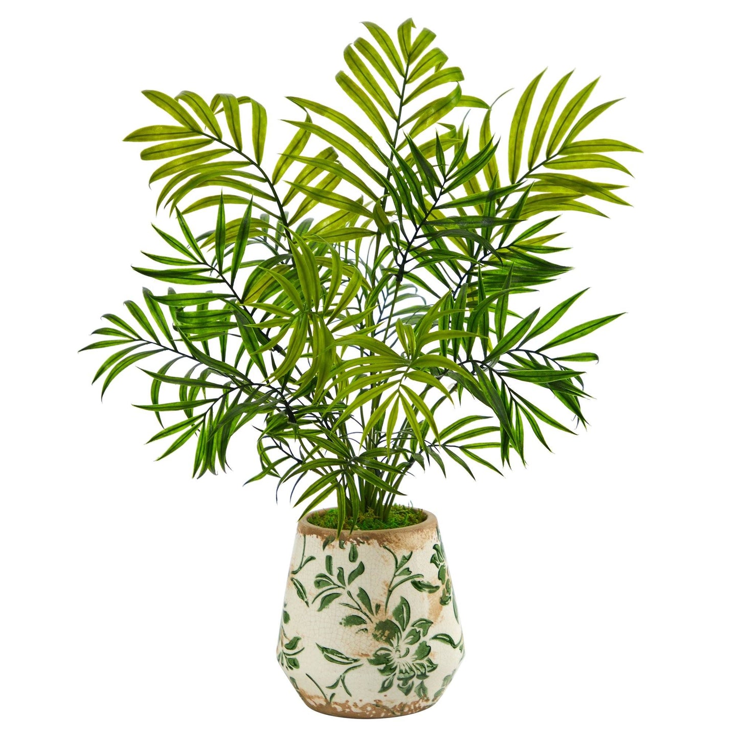 18” Mini Areca Palm Artificial Plant in Floral Vase - Tampa Home & Garden Store