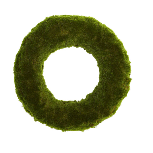 18” Moss Artificial Wreath - Tampa Home & Garden Store