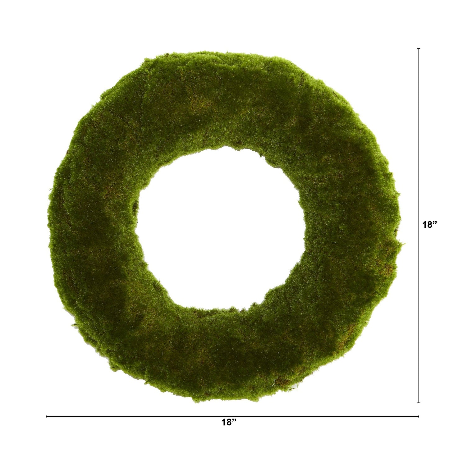 18” Moss Artificial Wreath - Tampa Home & Garden Store