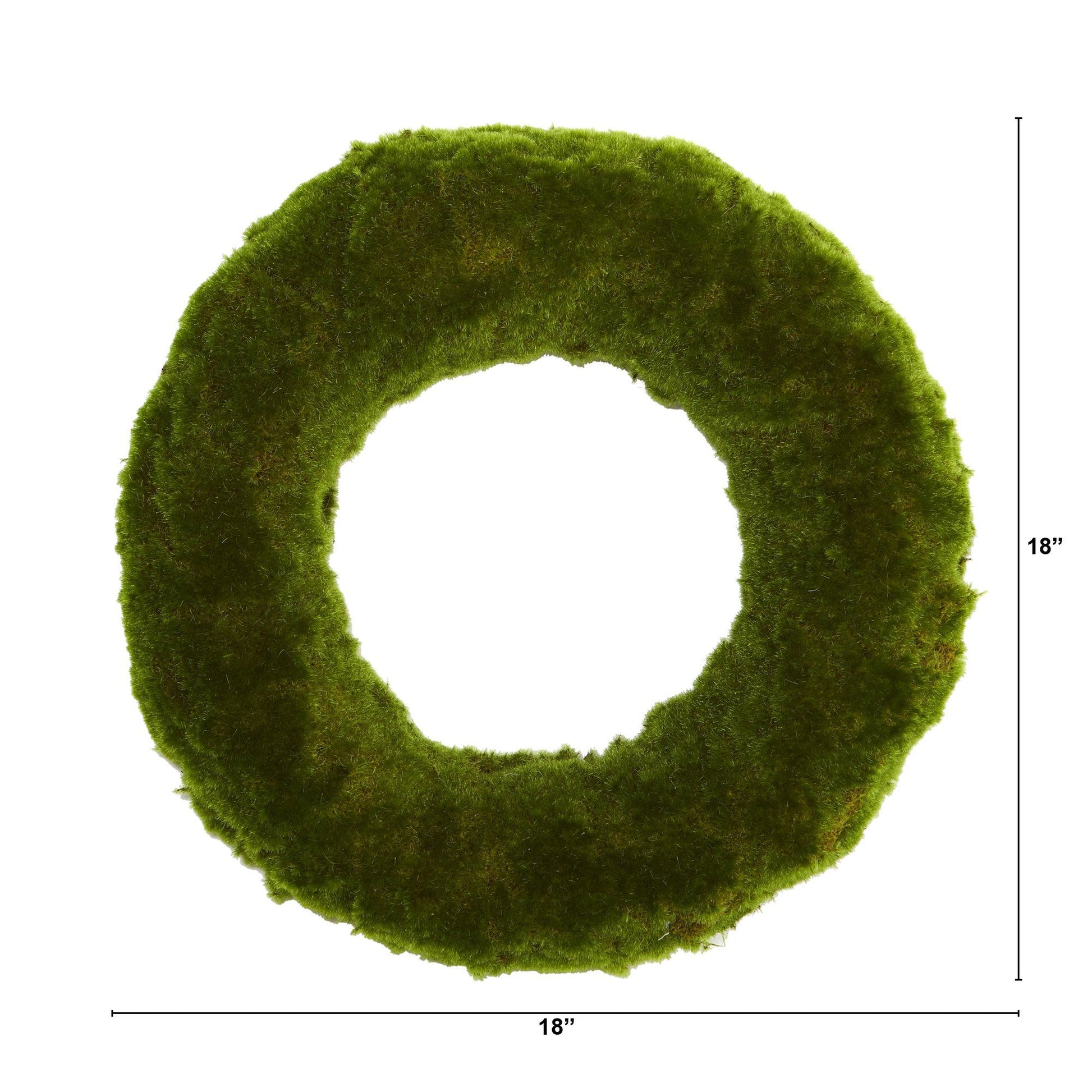 18” Moss Artificial Wreath - Tampa Home & Garden Store
