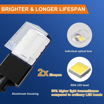 1800W solar street light with 20ft /16ft pole - Tampa Home & Garden Store