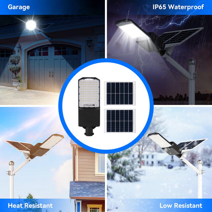 1800W solar street light with 20ft /16ft pole - Tampa Home & Garden Store