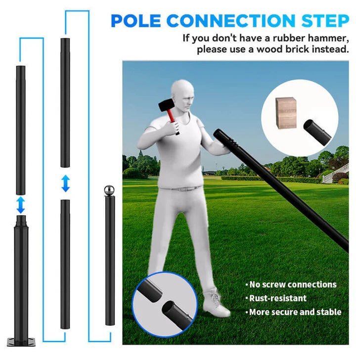 1800W solar street light with 20ft /16ft pole - Tampa Home & Garden Store
