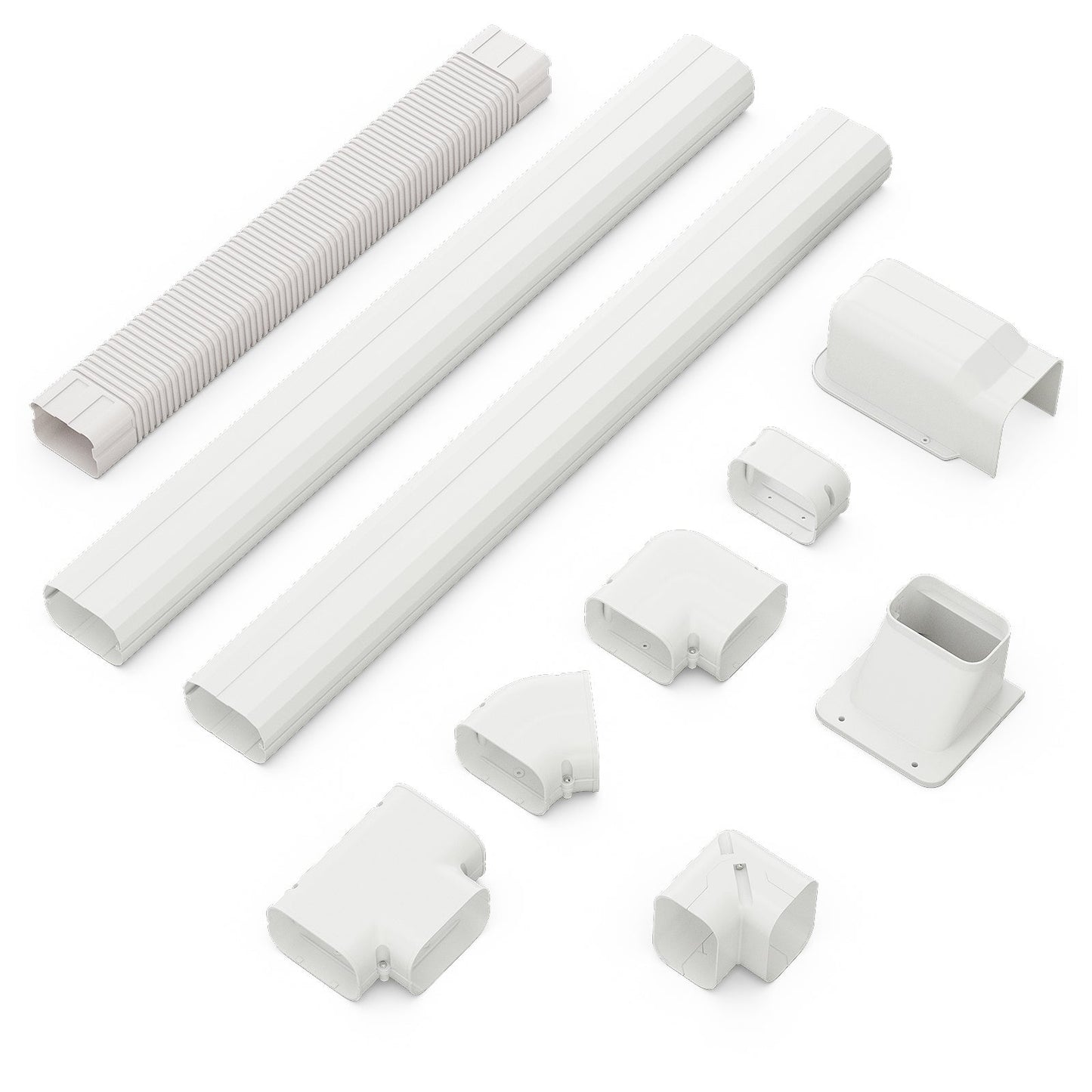 4 Inches W Mini Decorative PVC Slim Line Cover Kit