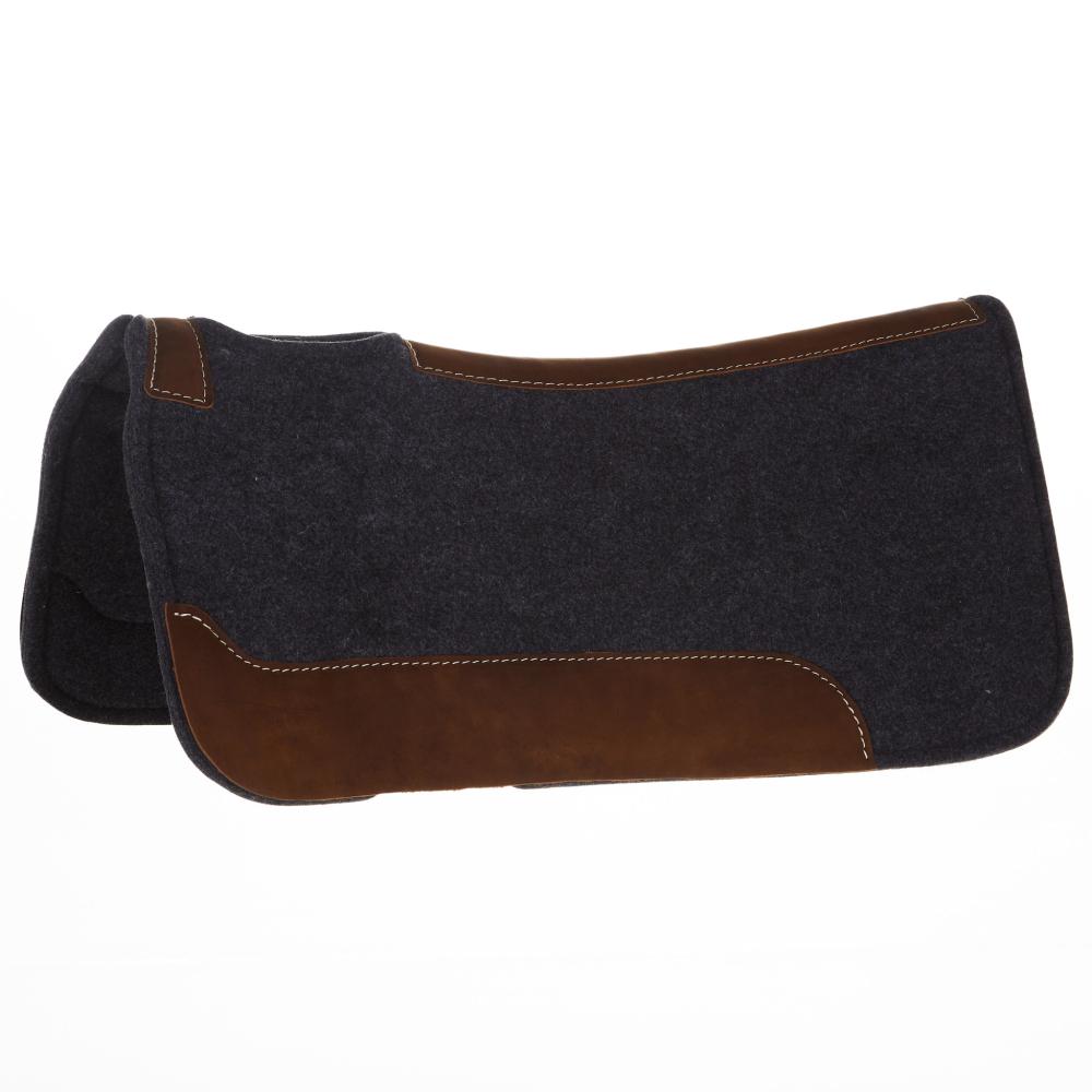 Tapis de selle profilé en feutre gris 1 pouce 32x32