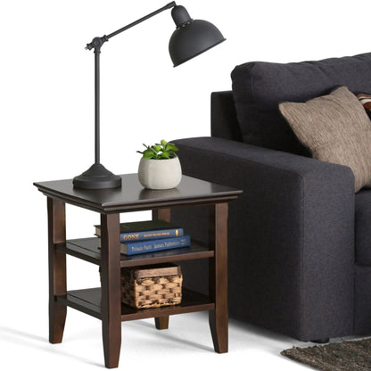 Acadian Handcrafted End Table Solid Wood