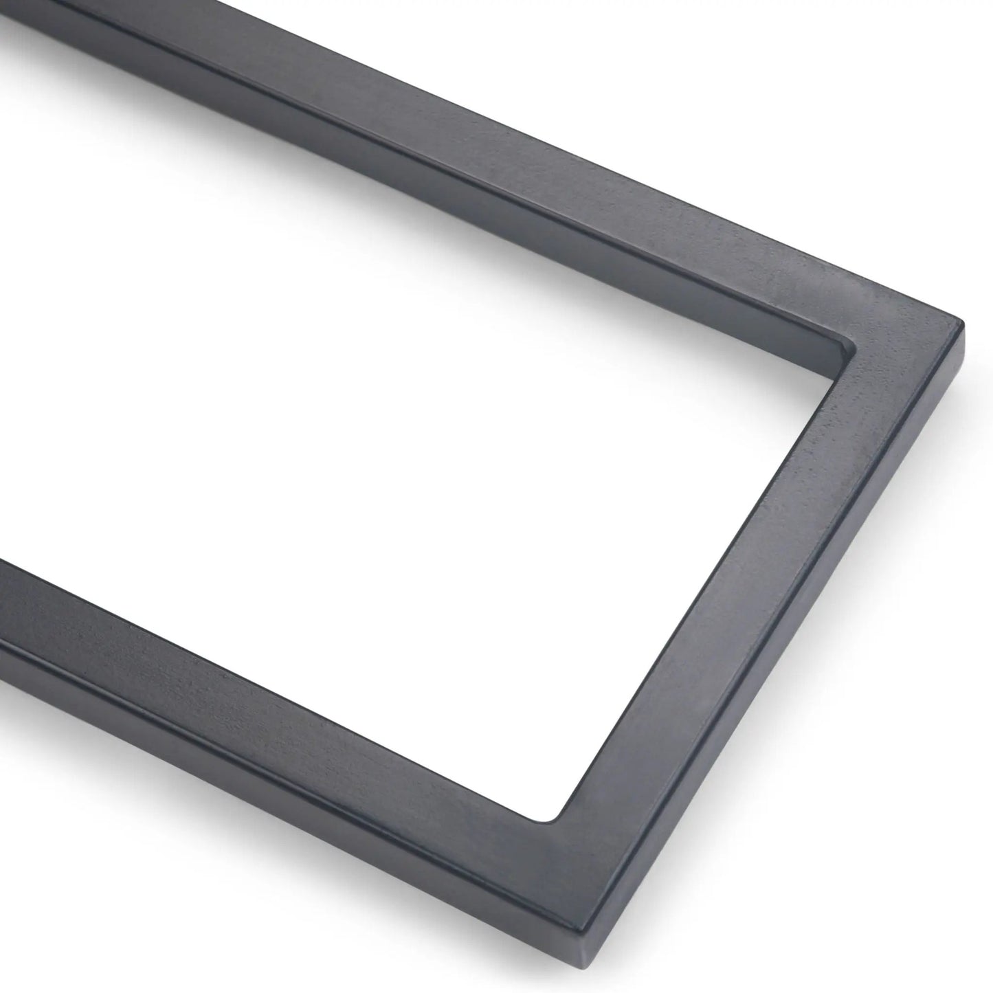 Skyler C Side Handcrafted Table, dark gray metal frame with glass top by Unique Piece Furniture on Tampa Home & Garden Store