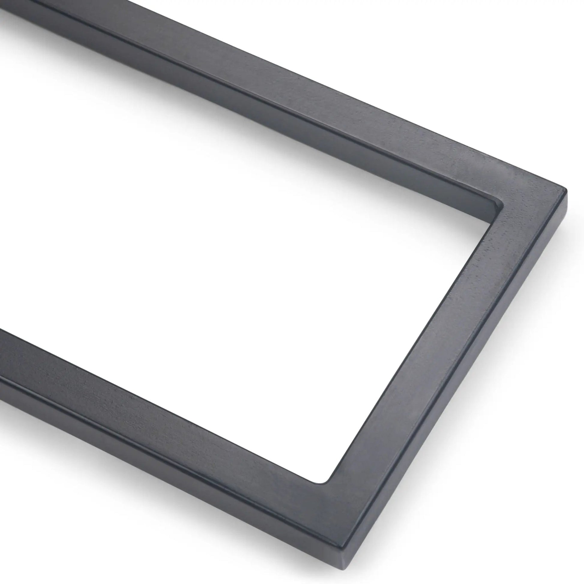 Skyler C Side Handcrafted Table, dark gray metal frame with glass top by Unique Piece Furniture on Tampa Home & Garden Store