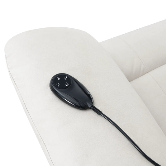 Chriki power motion massage chair remote on beige upholstery on Tampa Home & Garden Store