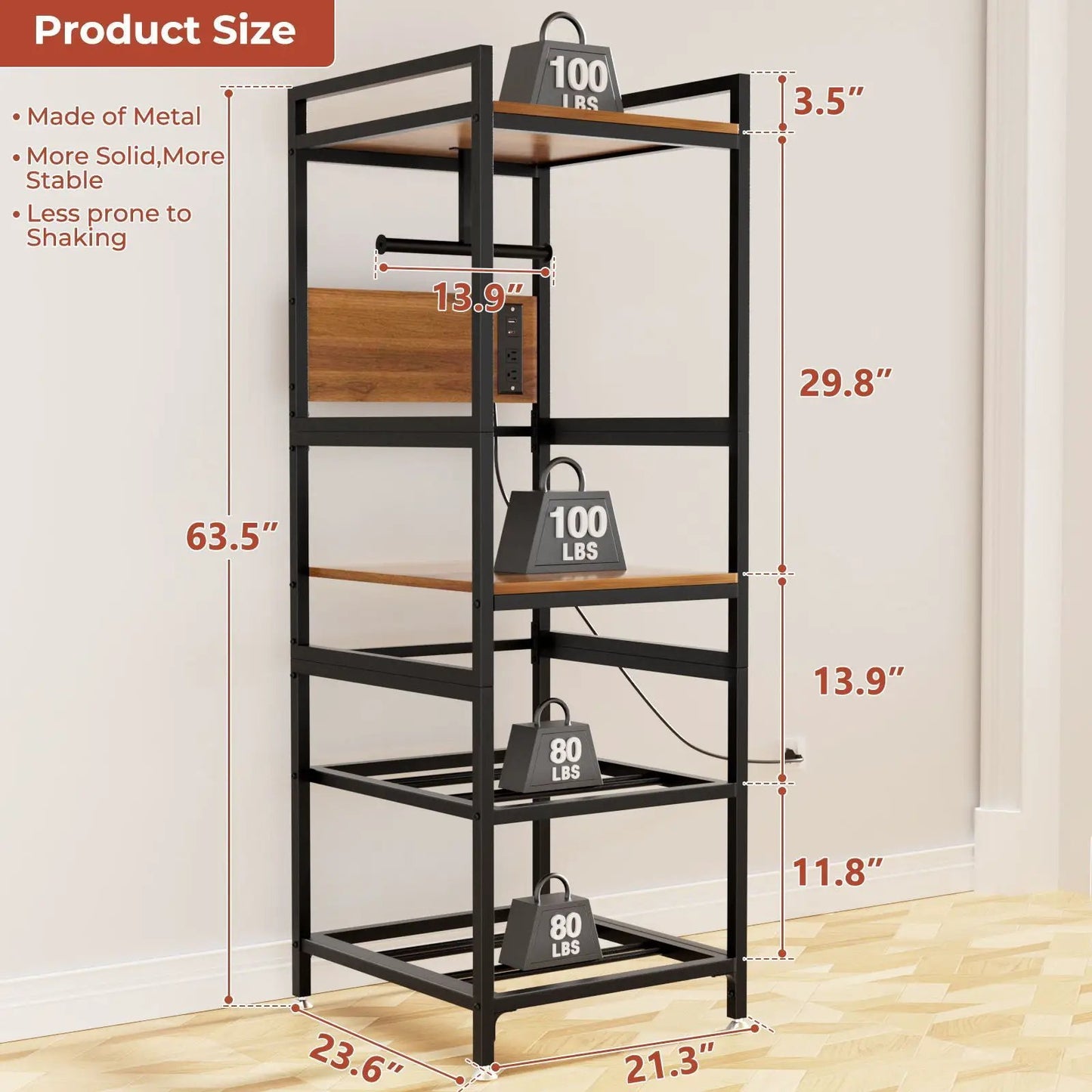 3D Printer Stand with Filament Storage Panel