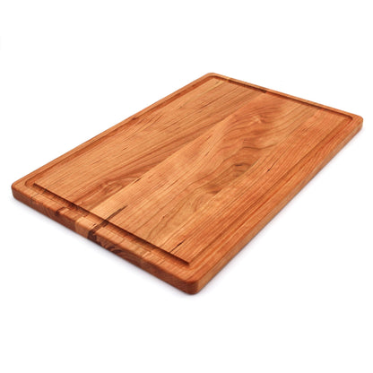 Refine Kitchenware cutting board 18x12 in, classic oak wood with built-in juice groove on Tampa Home & Garden Store
