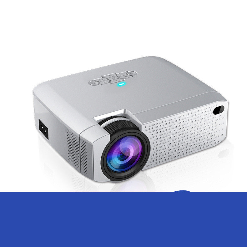 High definition projector by My Store, compact silver body with large front lens on Tampa Home & Garden Store