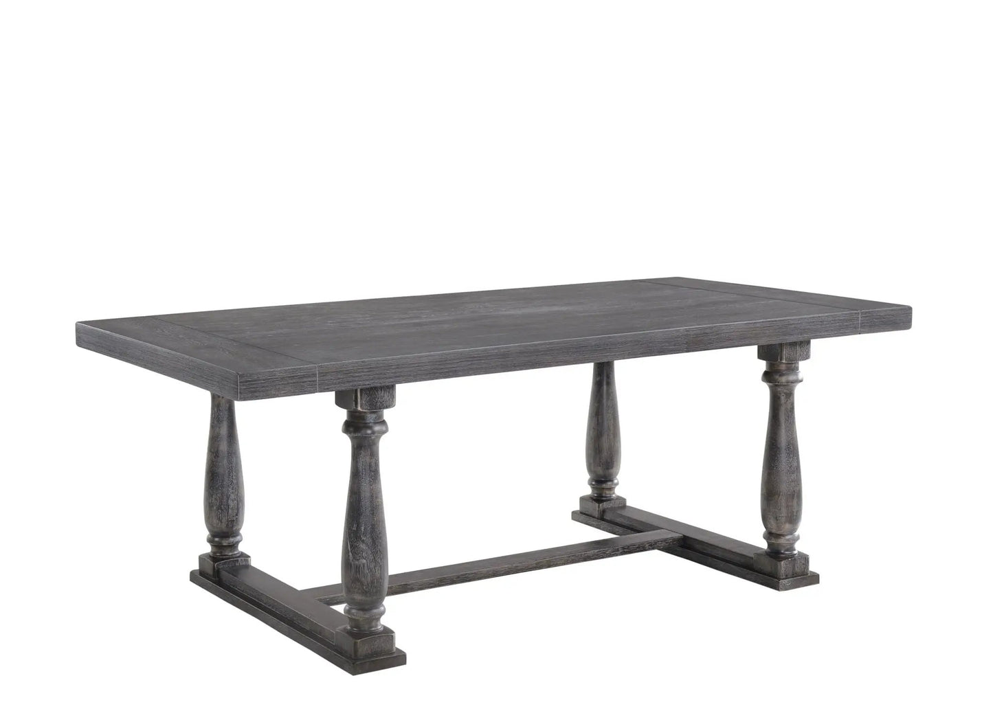 Bernard Weathered Dining Table with Trestle Base