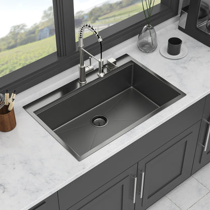 33 Inch Stainless Kitchen Sink and Workstation