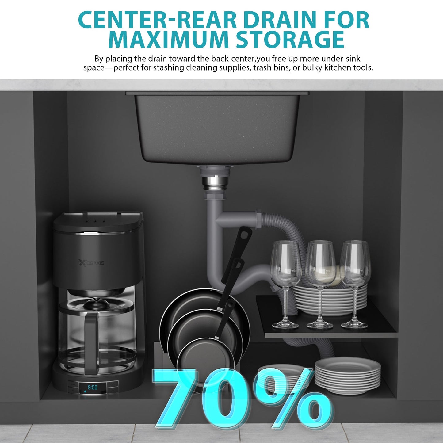 Premium Quartz Sink and Composite Design