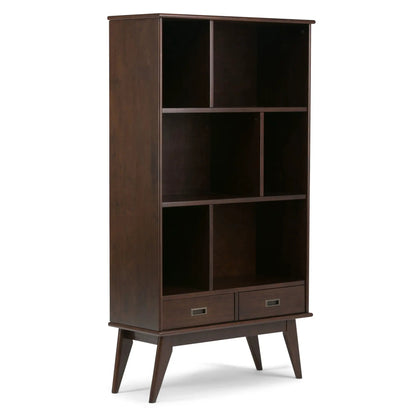 Draper Mid Century Wide Bookcase and Storage Unit