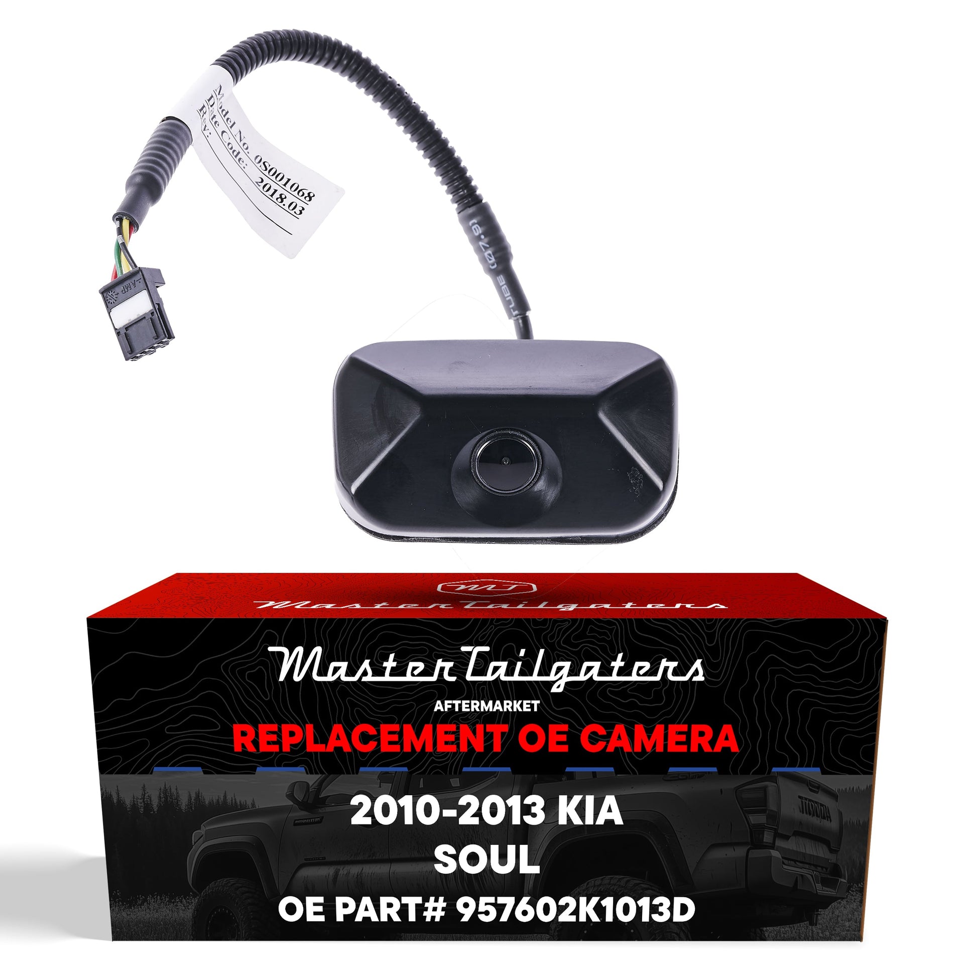 Kia Soul 2010-2013 OEM backup camera by Master Tailgaters with wiring harness OE 957602K1013D on Tampa Home & Garden Store