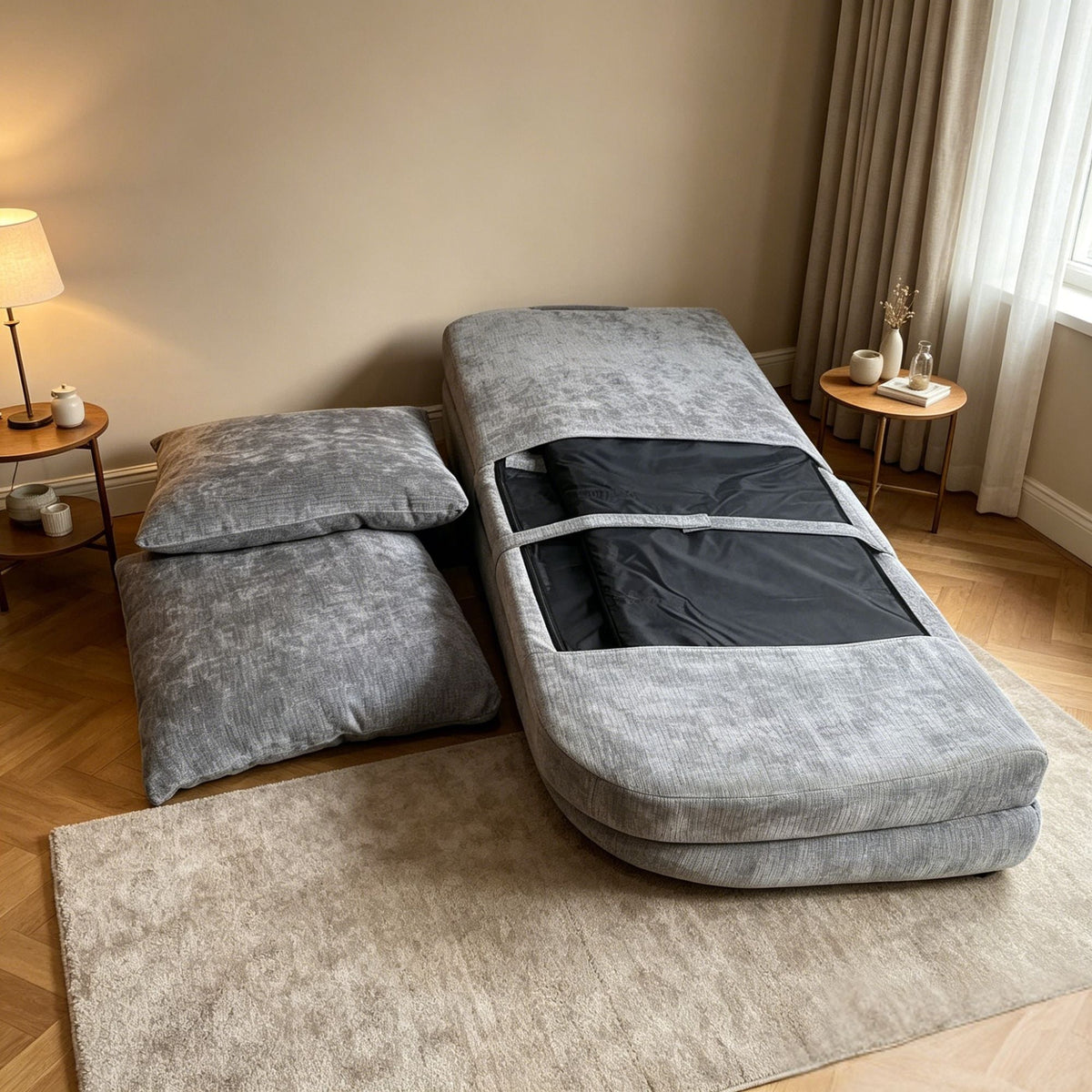 Compact a Convertible Foldable Single Sofa Bed