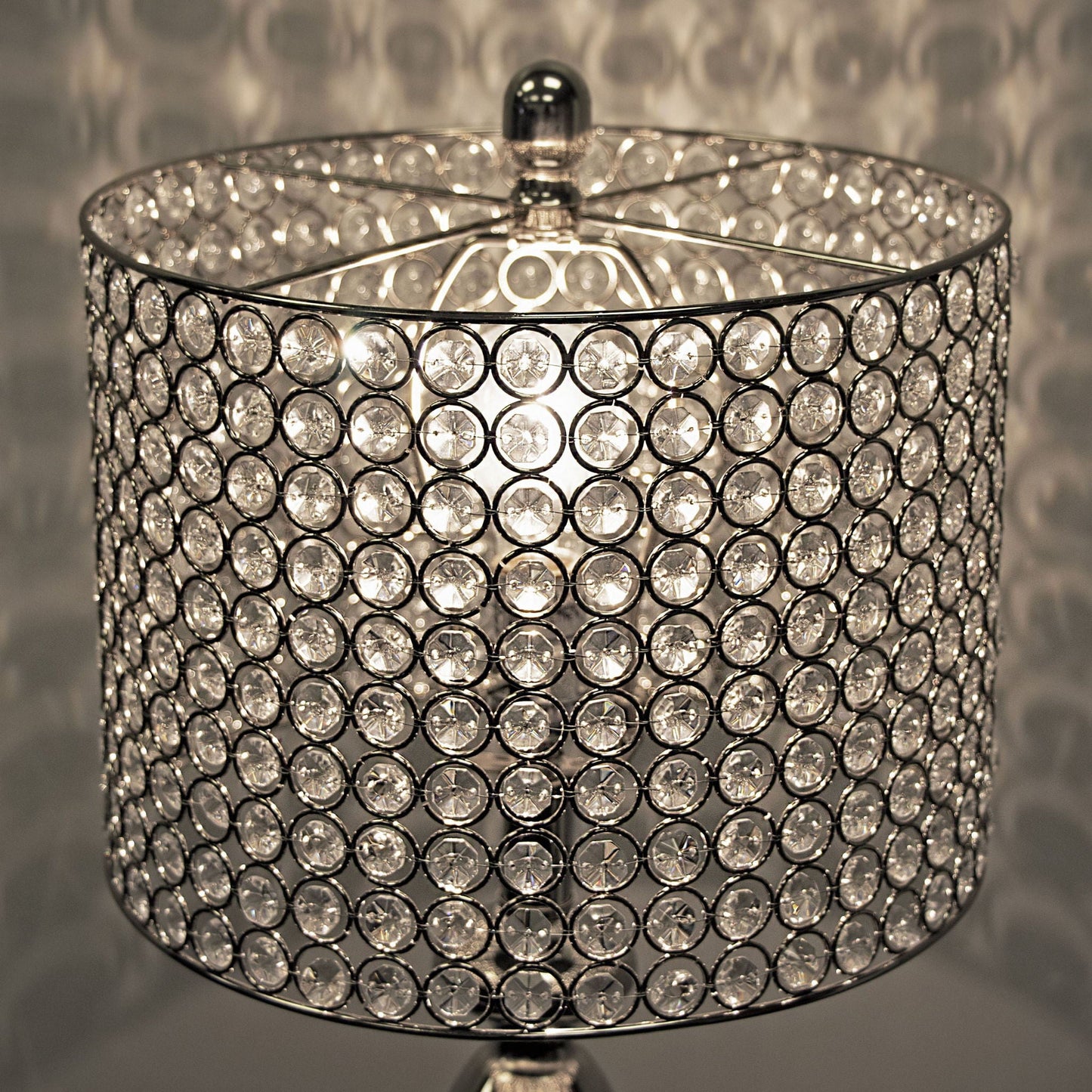 Ashland contemporary lamp set with crystal beads and polished nickel by HouseOfZazla on Tampa Home & Garden Store