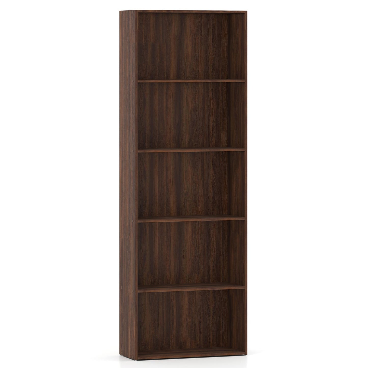 Estantería de almacenamiento de 5 estantes Mueble expositor moderno multifuncional-Negro