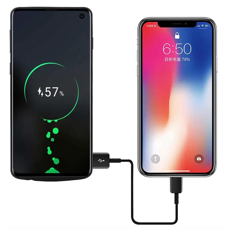 Battery Case For Samsung Galaxy S10 by FLIPSTYLEZLLC, black, two smartphones charging setup on Tampa Home & Garden Store