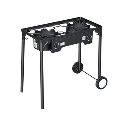 Two Burner Outdoor Propane Gas Stove for a Patio