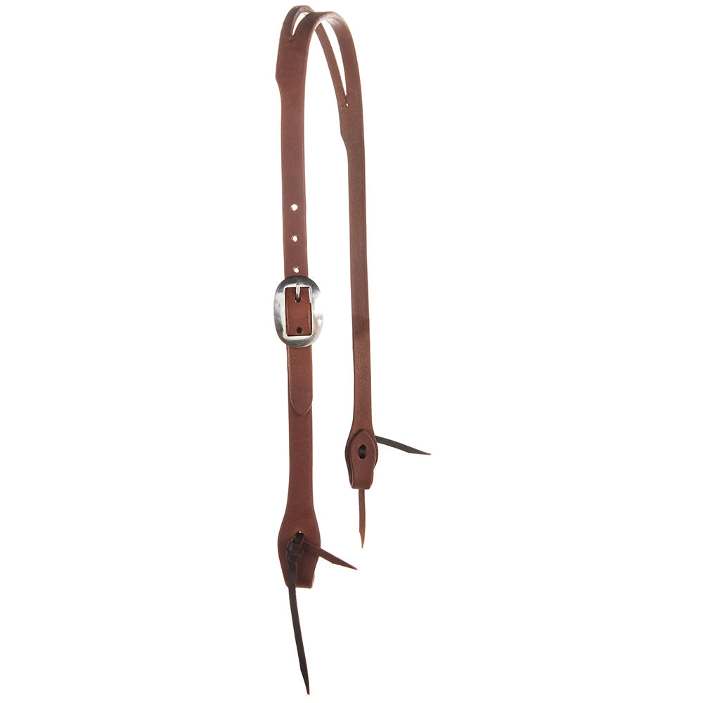 Headstall WD-SLEHO heavy oil harness leather 3/4 in slit-ear brown tack by Mayatex on Tampa Home & Garden Store